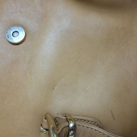 Green Fields Country Cowhide Collection Flap Shoulder Bag Butterscotch/Camel - Picture 3 of 16